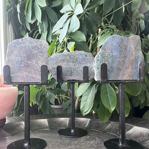 Ruby Zoisite slab with stand